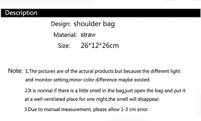 Veloria™ Woven Straw Bucket Bag 