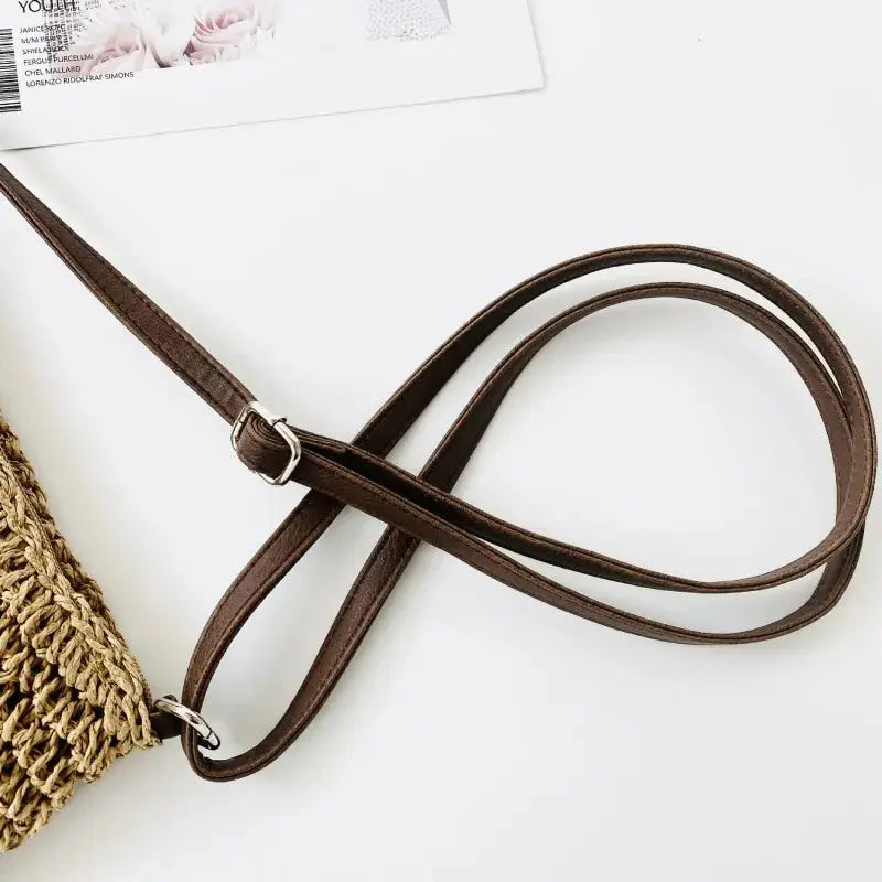 Veloria™ Woven Straw Shoulder Bag 