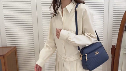 Veloria™ Soft Shell PU Messenger Bag