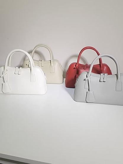 Veloria™ Split Leather Boston Bag