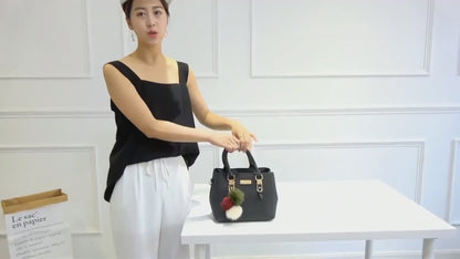 Veloria™ Plush Tassel PU Satchel Bag