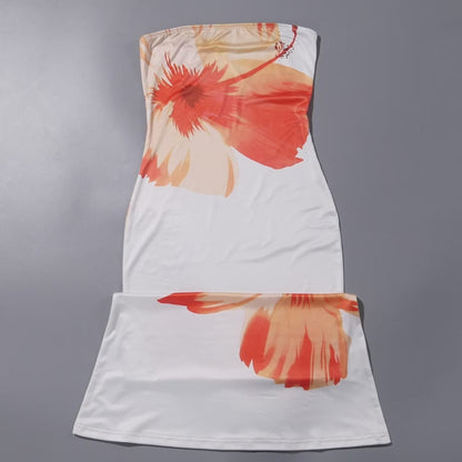 Veloria™ Floral Strapless Maxi Dress